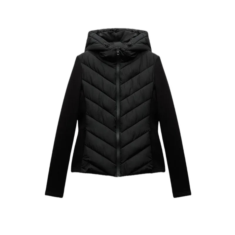 Beyor Women's Patchwork Jacket with Hood | Long-sleeved, sporty | The Lineage
