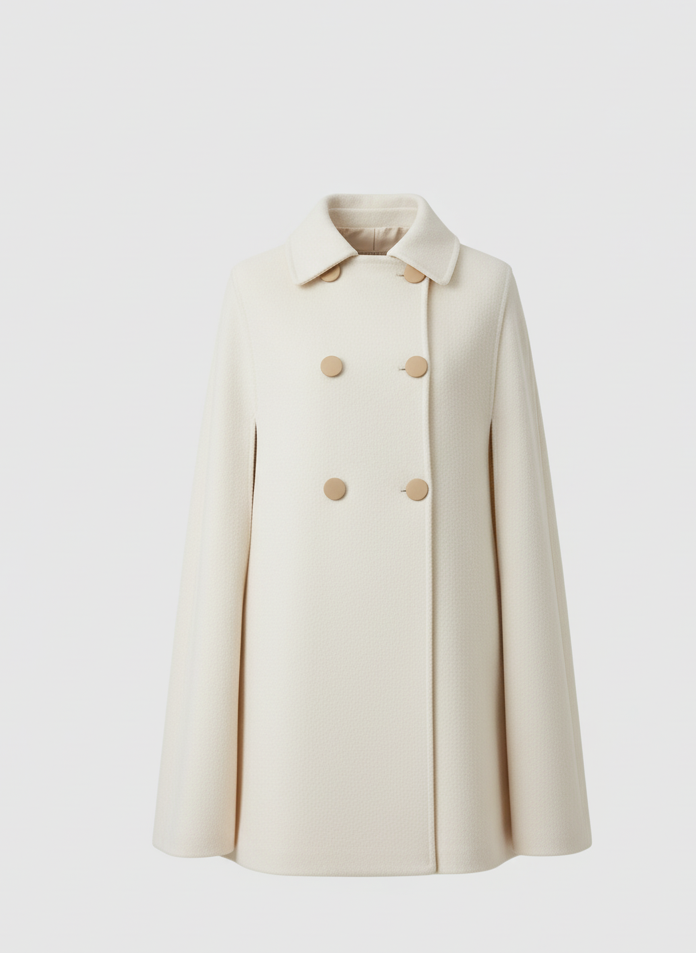 Celvra Women’s Cape Coat | Soft Feel, Loose Fit | The Lineage