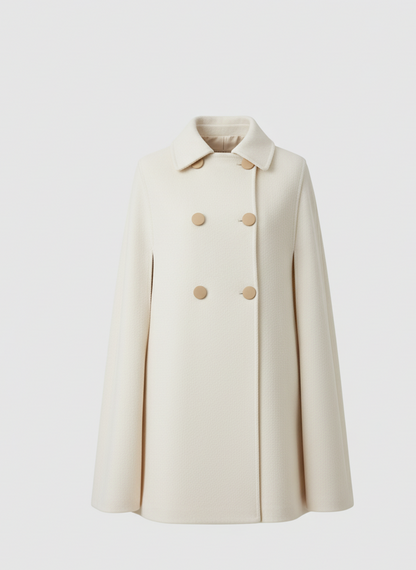 Celvra Women’s Cape Coat | Soft Feel, Loose Fit | The Lineage