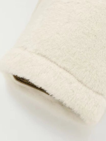 Eleny Women’s Faux Fur Winter Jacket | Toggle Closure, Long Sleeves | The Lineage