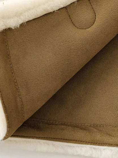 Eleny Women’s Faux Fur Winter Jacket | Toggle Closure, Long Sleeves | The Lineage