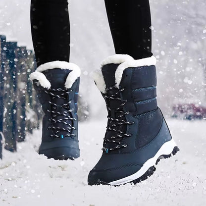 Elivra Women’s Snow Boots | Waterproof, Lined, Non-Slip, Warm blue | The Lineage