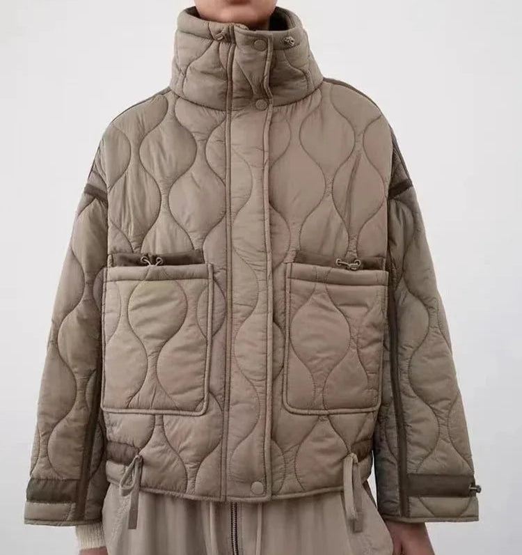 Livi Women's Padded Jacket | Long Sleeves, Stand-Up Collar, Zippered | The Lineage