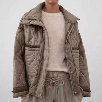 Livi Women's Padded Jacket | Long Sleeves, Stand-Up Collar, Zippered | The Lineage