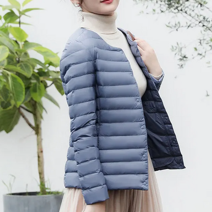 Luma Women’s Lightweight Down Jacket | Warm, Slim Fit, Packable sapphire | The Lineage