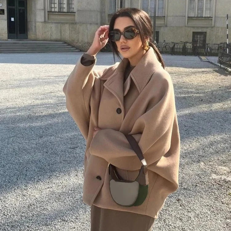 Mivra Women’s Short Winter Jacket | Relaxed Fit, Notched Collar | The Lineage