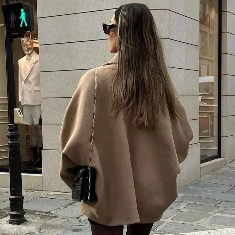 Mivra Women’s Short Winter Jacket | Relaxed Fit, Notched Collar | The Lineage