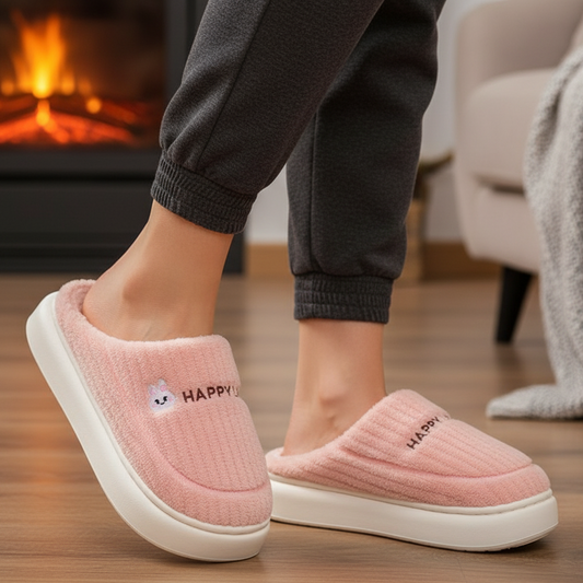 Selina Women’s Winter Slippers | Warm, Soft Wool-Blend Lining pink | The Lineage