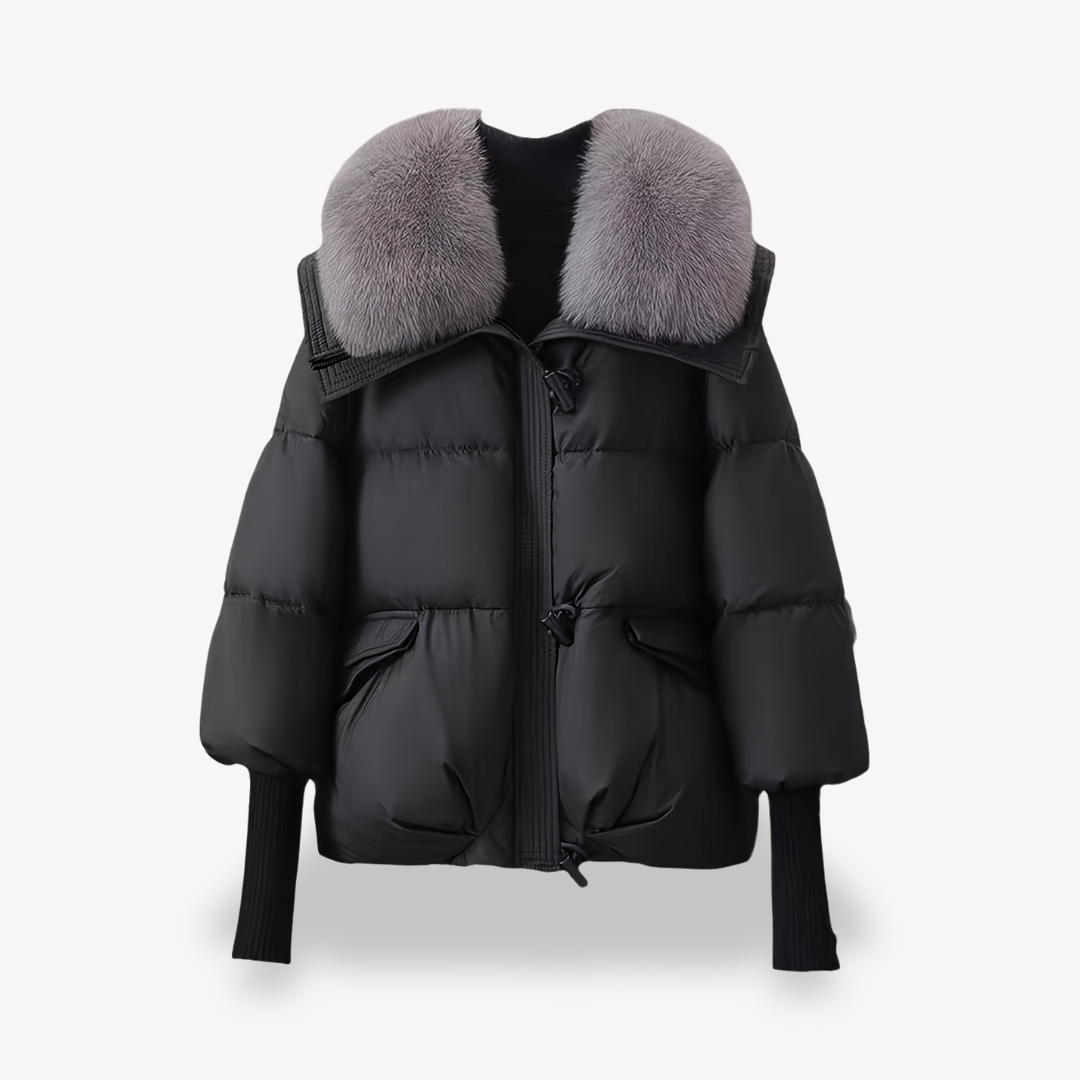 Selna Women’s Winter Parka Jacket | Warm, Large Fur Collar | The Lineage