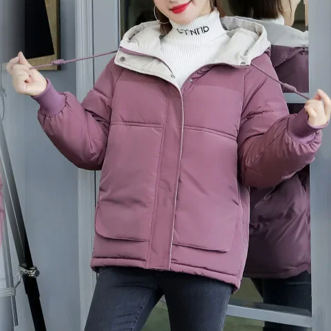 Wendelin Women's Padded Winter Jacket with Hood | Warm, Water-Repellent light pink | The Lineage