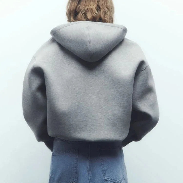 Zaro Women’s Oversized Hooded Jacket | Zip-Up, Loose Fit, Long Sleeve | The Lineage